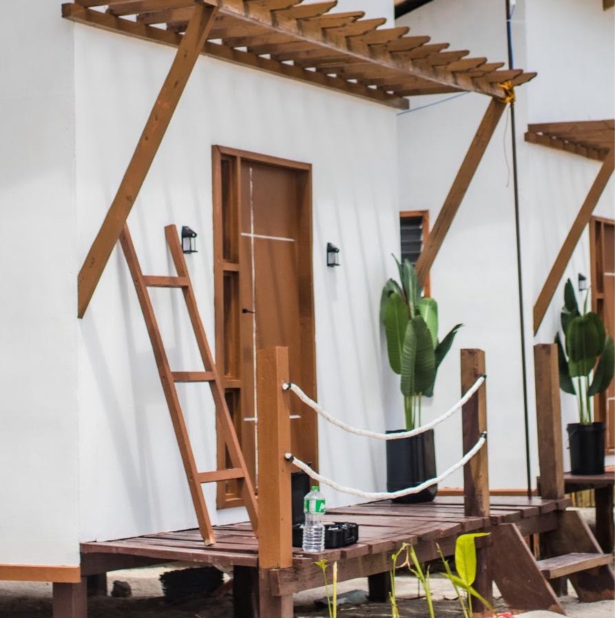 Intérieur simple d'un hébergement à Balabac